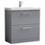 Nuie Arno Satin Grey 800mm 2 Drawer Vanity Unit with 40mm Profile Basin - ARN2235A