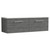 Nuie Arno Anthracite 1200mm Wall Hung 2 Drawer Vanity Unit with Sparkling White Laminate Worktop - ARN522LSW2