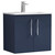 Nuie Arno Midnight Blue 600mm Wall Hung 2 Door Vanity Unit with 18mm Profile Basin - ARN2923B