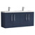Nuie Arno Midnight Blue 1200mm Wall Hung 4 Door Vanity Unit with Double Basin - ARN2923C