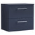 Nuie Arno Midnight Blue 600mm Wall Hung 2 Drawer Vanity Unit with Worktop - ARN2924W