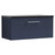 Nuie Arno Midnight Blue 800mm Wall Hung Single Drawer Vanity Unit with Sparkling Black Laminate Worktop - ARN2925LSB