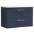 Nuie Arno Midnight Blue 800mm Wall Hung 2 Drawer Vanity Unit with Sparkling White Laminate Worktop - ARN2926LSW