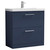 Nuie Arno Midnight Blue 800mm 2 Drawer Vanity Unit with 40mm Profile Basin - ARN2935A
