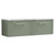 Nuie Deco Satin Green 1200mm Wall Hung 2 Drawer Vanity Unit with Matt Carrera Marble Laminate Worktop - DPF894LCM2