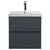 Hudson Reed Urban Soft Black 500mm Wall Hung 2 Drawer Vanity Unit with 50mm Profile Basin - URB1402D