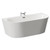 Georgia 1700mm x 800mm Round Double Ended Freestanding Back to Wall Bath with Tap Ledge Left Hand View