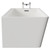 Ivy 1500mm x 740mm Right Hand Square Single Ended Freestanding Corner Fit Bath Side View