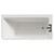 Ivy 1500mm x 740mm Right Hand Square Single Ended Freestanding Corner Fit Bath View from Top