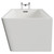 Ivy 1500mm x 740mm Left Hand Square Single Ended Freestanding Corner Fit Bath Side View