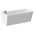 Ivy 1700mm x 800mm Left Hand Square Single Ended Freestanding Corner Fit Bath Front View