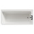 Ivy 1700mm x 800mm Right Hand Square Single Ended Freestanding Corner Fit Bath View from Top