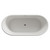Monroe Traditional 1650mm x 780mm Freestanding Bath with Short Base View from Top