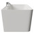 Palermo 1600mm x 750mm Square Double Ended Freestanding Back to Wall Bath Side View