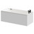 Summit 1700mm x 750mm 6 Jet Matt Black Flat Jet Single Ended Whirlpool Bath Right Hand View