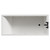 Summit 1700mm x 750mm 6 Jet Matt Black Flat Jet Single Ended Whirlpool Bath View from Top
