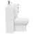 Avant Satin White 1100mm Floor Standing Vanity Unit Toilet Suite with Curved 1 Tap Hole Basin and 2 Doors with Polished Chrome Handles Side View