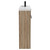 Napoli Combination Bordalino Oak 1000mm Floor Standing Vanity Unit with Slimline 1 Tap Hole Basin and 4 Doors with Matt Black Handles Side View