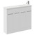 Napoli Combination Gloss White 1000mm Floor Standing Vanity Unit with Slimline 1 Tap Hole Round Basin and 4 Doors with Chrome Handles Left Hand View