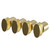 Boone Colore Brushed Brass Radiator Brackets Right Hand View