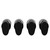 Hudson Colore Matt Black Radiator Brackets Front View