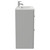 Napoli Gloss Grey Pearl 800mm Floor Standing Vanity Unit with 1 Tap Hole Minimalist Basin and 2 Drawers with Chrome Handles Side View