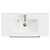 Napoli Bordalino Oak 800mm Floor Standing Vanity Unit with 1 Tap Hole Minimalist Basin and 2 Drawers with Chrome Handles View from Top