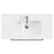 Napoli Deep Blue 800mm Floor Standing Vanity Unit with 1 Tap Hole Minimalist Basin and 2 Drawers with Chrome Handles View from Top
