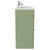 Napoli Olive Green 800mm Floor Standing Vanity Unit with 1 Tap Hole Minimalist Basin and 2 Drawers with Chrome Handles Side View