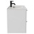 Napoli Gloss White 800mm Wall Mounted Vanity Unit with 1 Tap Hole Minimalist Basin and 2 Drawers with Matt Black Handles Side View