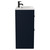 Napoli Deep Blue 800mm Floor Standing Vanity Unit with 1 Tap Hole Minimalist Basin and 2 Drawers with Matt Black Handles Side View