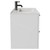 Napoli Gloss White 800mm Wall Mounted Vanity Unit with 1 Tap Hole Minimalist Basin and 2 Drawers with Gunmetal Grey Handles Side View