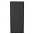 Napoli Gloss Grey 600mm x 390mm Floor Standing Vanity Unit for Countertop Basins and 2 Drawers with Chrome Handles Side View