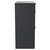 Napoli Gloss Grey 800mm x 390mm Floor Standing Vanity Unit for Countertop Basins and 2 Drawers with Brushed Brass Handles Side View