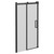 Series 10 Colore Matt Black 1400mm Roller Sliding Shower Door Left Hand View