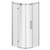 Series 10 Chrome 900mm Inline Quadrant Shower Enclosure Front View