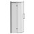 Series 10 Chrome 900mm Inline Quadrant Shower Enclosure Left Hand View