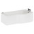Bayou 1700mm 6 Jet Matt Black V-Tec Right Hand B Shaped Whirlpool Shower Bath with Front Bath Panel Left Hand View