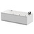 Slim Edge 1800mm x 800mm 6 Jet Matt Black Flat Jet Single Ended Whirlpool Bath Right Hand View