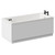 Slim Edge 1500mm x 700mm 12 Jet Matt Black Flat Jet Single Ended Whirlpool Bath Left Hand View