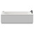 Monte Carlo 1700mm x 700mm 12 Jet Matt Black V-Tec Textured Base Anti Slip Single Ended Whirlpool Bath View from Front