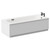 Monte Carlo 1700mm x 700mm 6 Jet Matt Black Flat Jet Textured Base Anti Slip Single Ended Whirlpool Bath Left Hand View