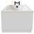 Monte Carlo 1700mm x 700mm 12 Jet Matt Black Flat Jet Textured Base Anti Slip Single Ended Whirlpool Bath Side View
