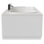 Strata Duo XL 1800mm x 900mm 12 Jet Matt Black Flat Jet Double Ended Whirlpool Bath Side View