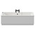 Legend 1700mm x 750mm Right Hand 12 Jet Matt Black V-Tec Single Ended Whirlpool Bath View from Front