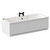 Legend 1700mm x 700mm Right Hand 12 Jet Matt Black V-Tec Single Ended Whirlpool Bath Left Hand View