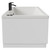 Legend 1700mm x 700mm Right Hand 12 Jet Matt Black V-Tec Single Ended Whirlpool Bath Side View