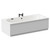Metropole 1800mm x 800mm 6 Jet Matt Black Flat Jet Double Ended Whirlpool Bath Left Hand View