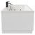 Legend 1700mm x 700mm Left Hand 12 Jet Matt Black V-Tec Single Ended Whirlpool Bath Side View