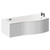 Bayou 1700mm 12 Jet Matt Black Flat Jet Right Hand B Shaped Whirlpool Shower Bath with Front Bath Panel Left Hand View